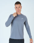 Mens Grid Tech Shorts Set LS - Platinum Grey