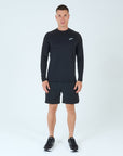 Mens Grid Tech Shorts Set LS - Power Black
