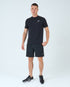 Mens Grid Tech Shorts Set SS - Power Black