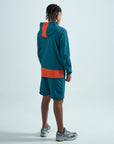 Juniors Stride 3 Piece Shorts Set - Teal/Orange