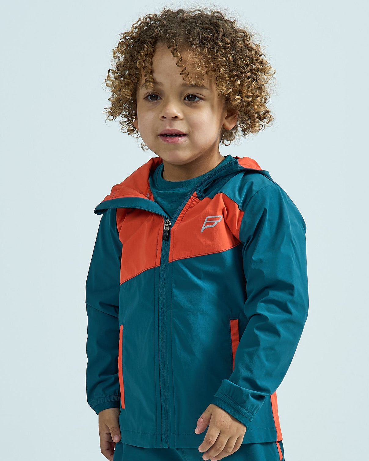 Infants Stride Windbreaker - Teal/Orange