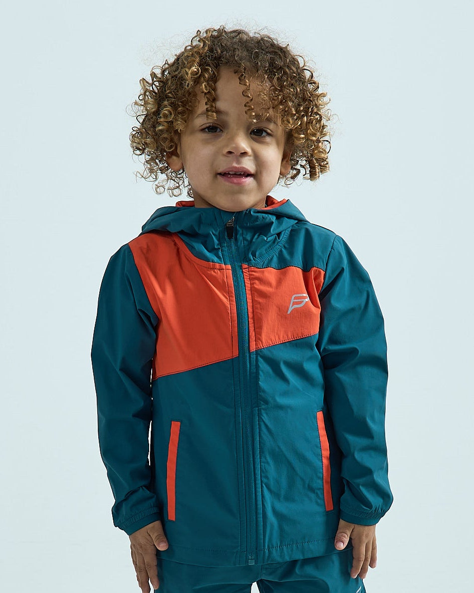 Infants Stride Windbreaker - Teal/Orange