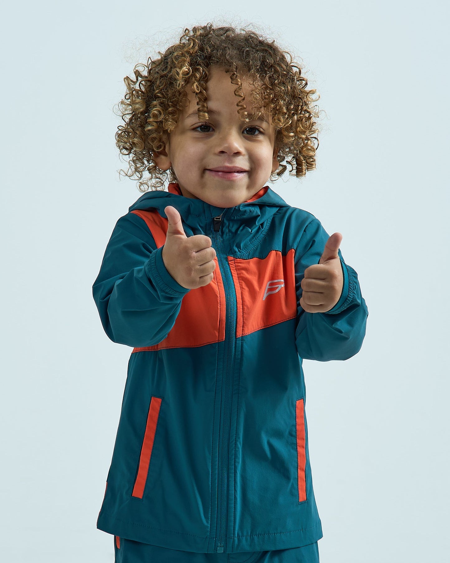 Infants Stride Windbreaker - Teal/Orange