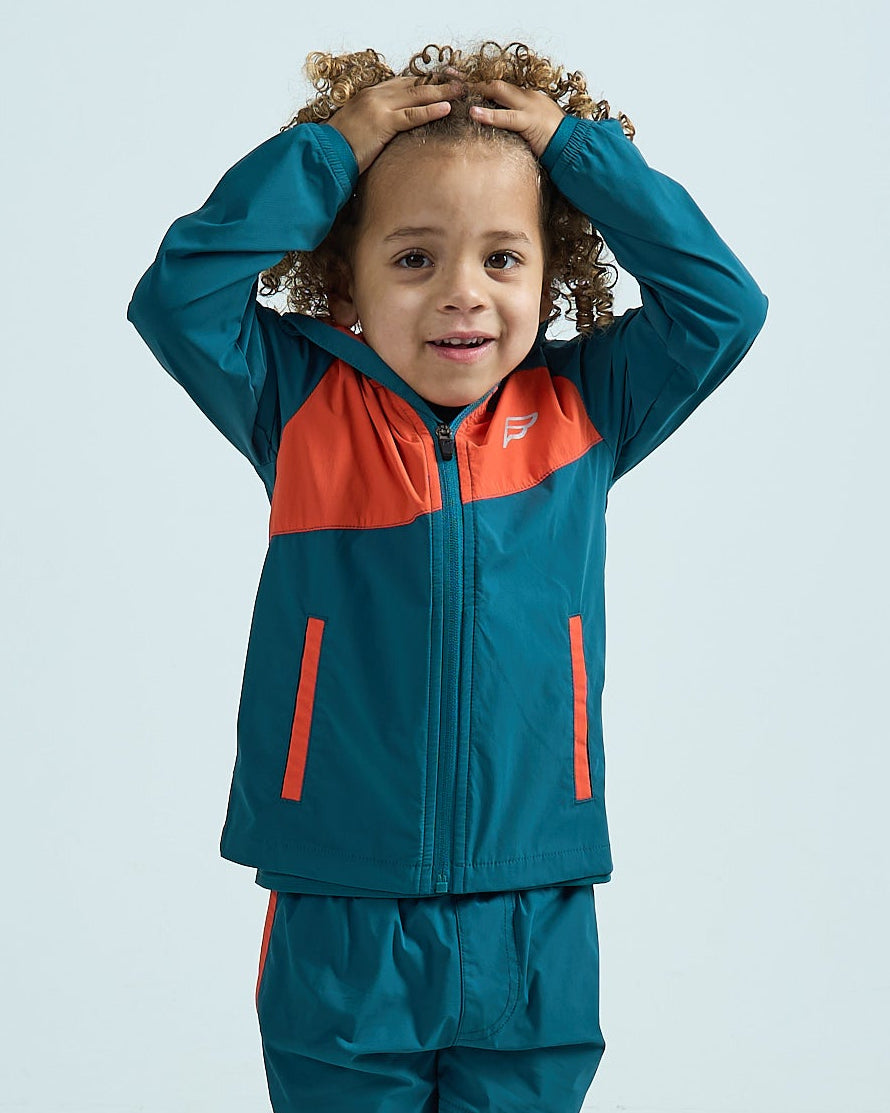 Infants Stride Windbreaker - Teal/Orange