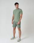 Mens Laurel Green Waveform Shorts